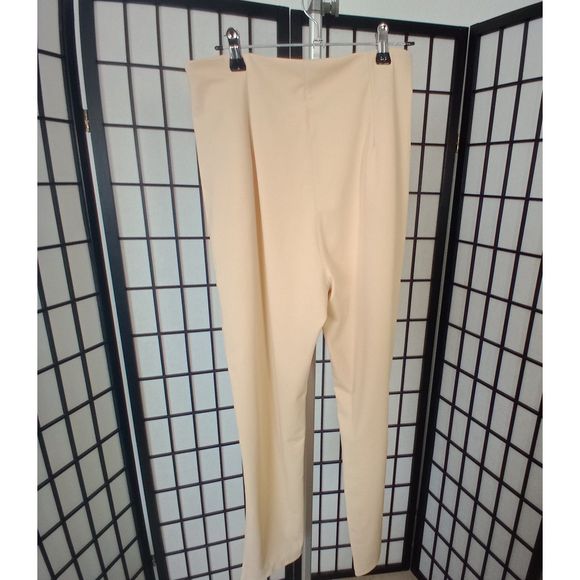 HIGH RISE Women's Trousers with Side Pockets Zipper Closure Size Medium - Picture 8 of 8